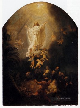 L’Ascension du Christ Rembrandt Peinture à l'huile
